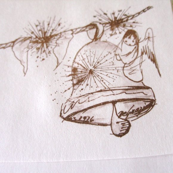 Flower Boy Ted DeGrazia Vintage 1976 Christmas Card With Envelope New Unused Art - Picture 6 of 11